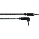 balansirani stereo audio kabl dužine 1,5 metara, sa jednim pravim i jednim ugaonim 3,5 mm TRS konektorom