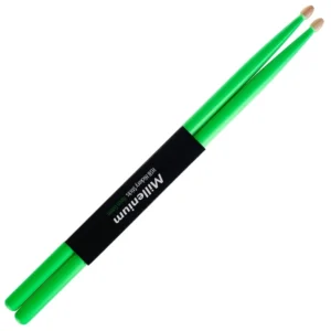 Millenium H5B Hickory Sticks Neon Green